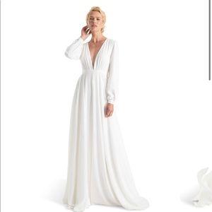 White Maxi dress long sleeves